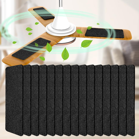 Demiwise ceiling fan filter pad on blade for cleaner air