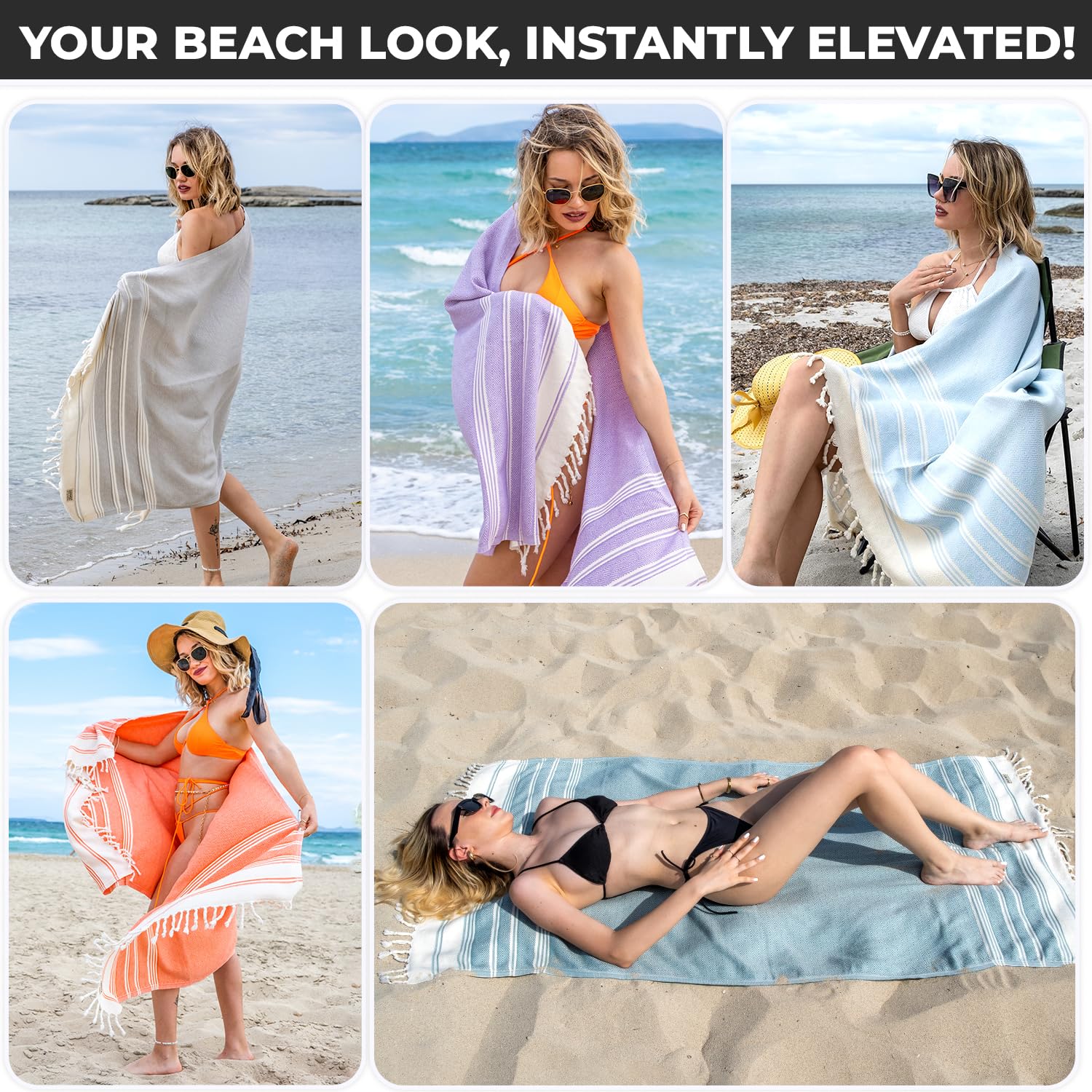 DEMMEX Organic Diamond Turkish Towel from sustainably grown cotton free of pesticides and GMOs.