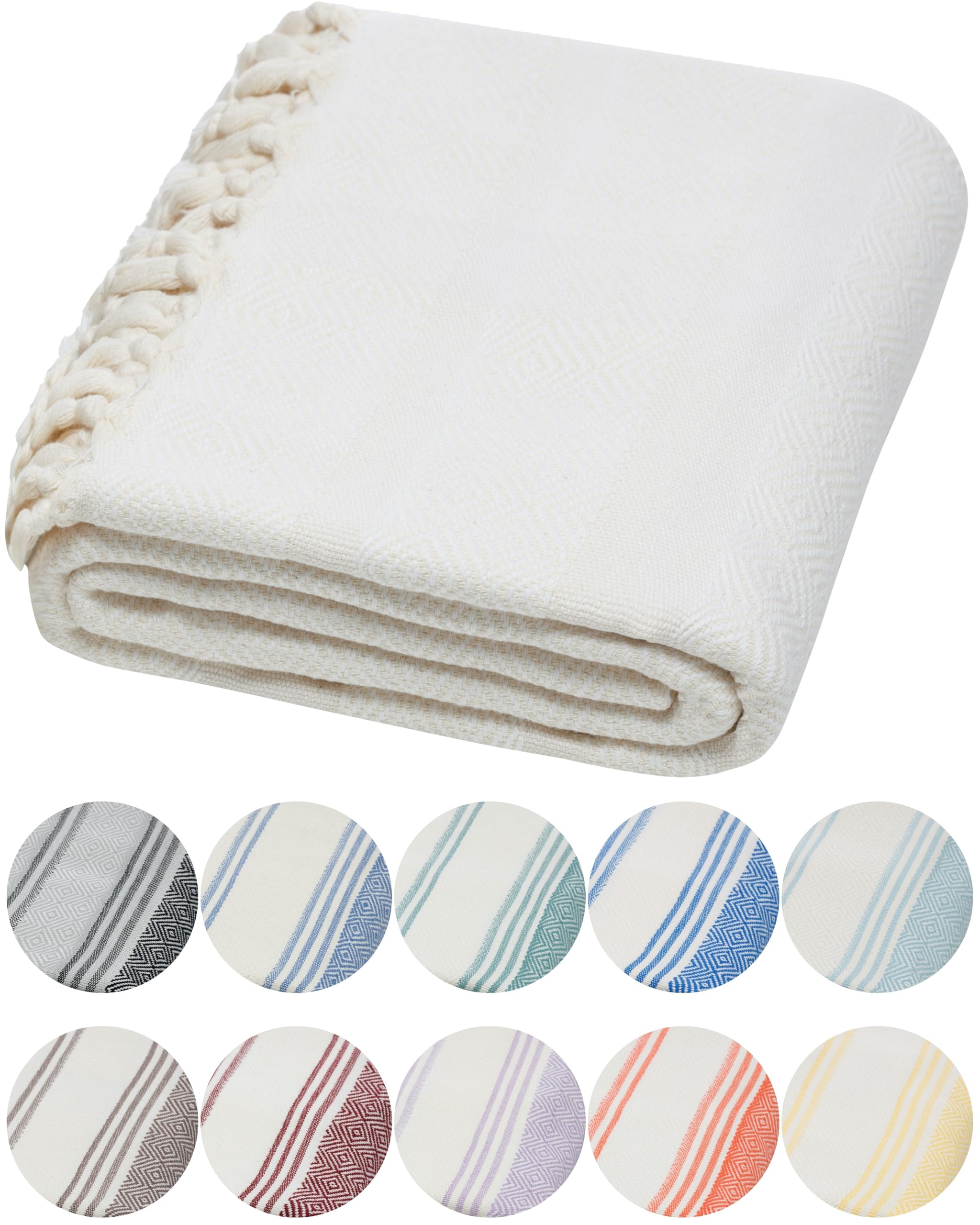 DEMMEX Organic Diamond Turkish Towel in ultra-soft finish for luxurious post-shower comfort.