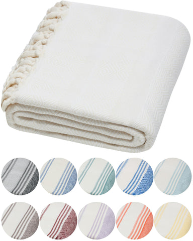 DEMMEX Organic Diamond Turkish Towel in ultra-soft finish for luxurious post-shower comfort.