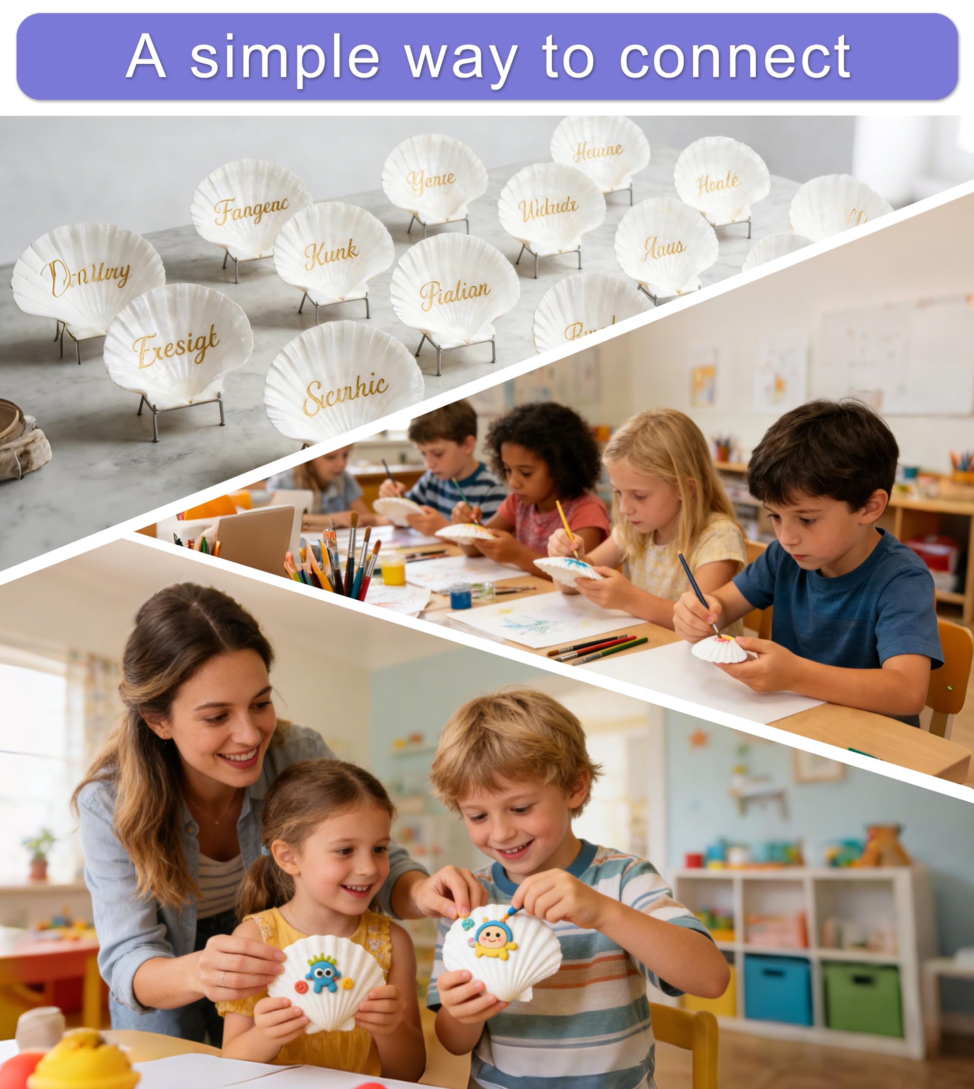 Denking scallop shells make thoughtful handmade gifts with time and care.