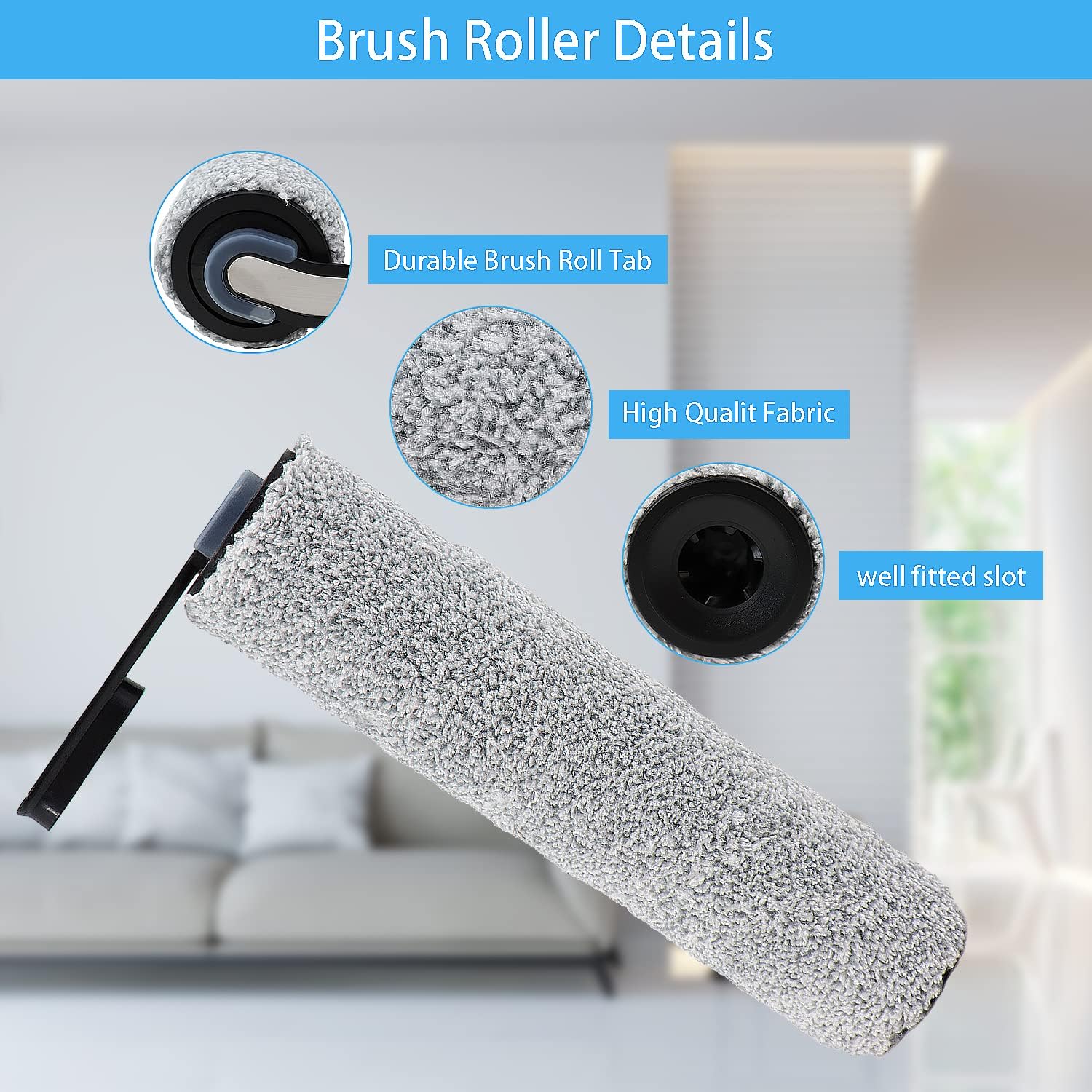 Dentego s5-replacement-2x-brush-rollers fits easily for quick upkeep