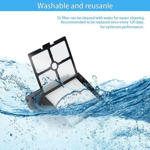Dentego s5-replacement-4x-filters maintains clean airflow and performance