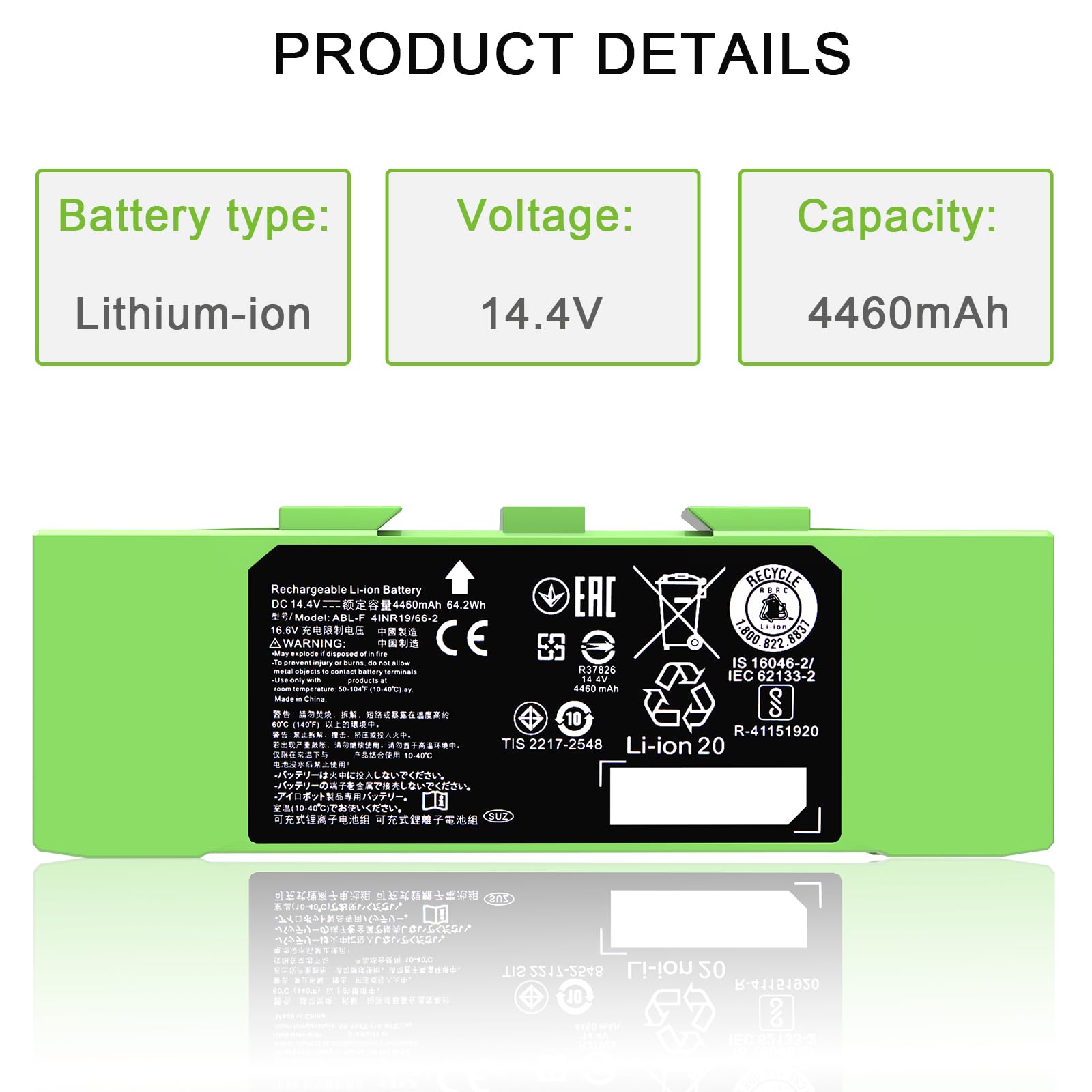 Dentsing ABL-F battery cell assembly closeup highlighting build quality.