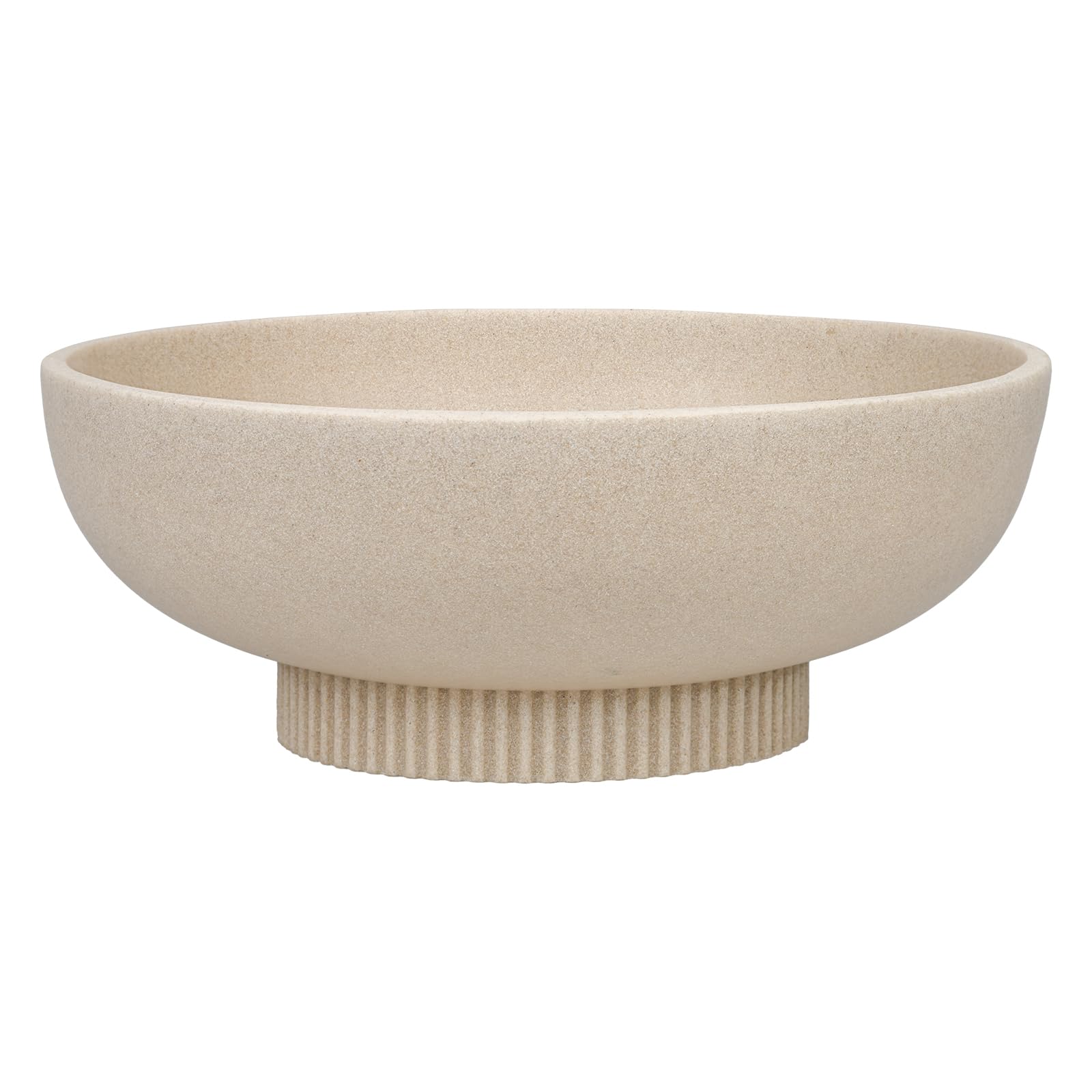 Deobath resin pedestal bowl front view ideal for fruit and keys