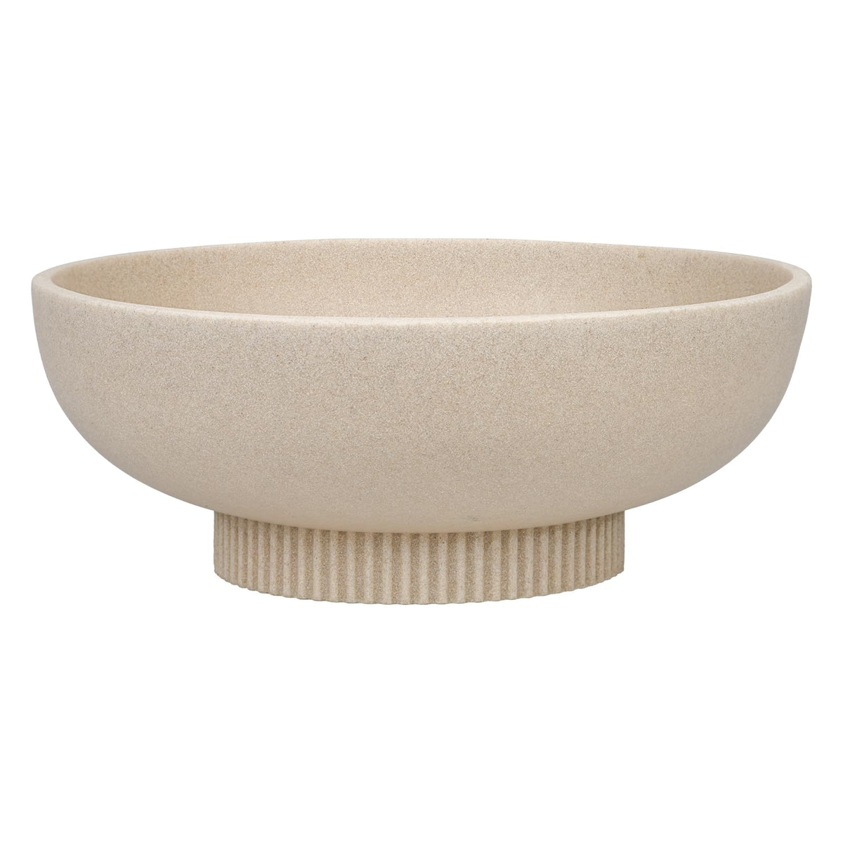 Deobath resin pedestal bowl front view ideal for fruit and keys