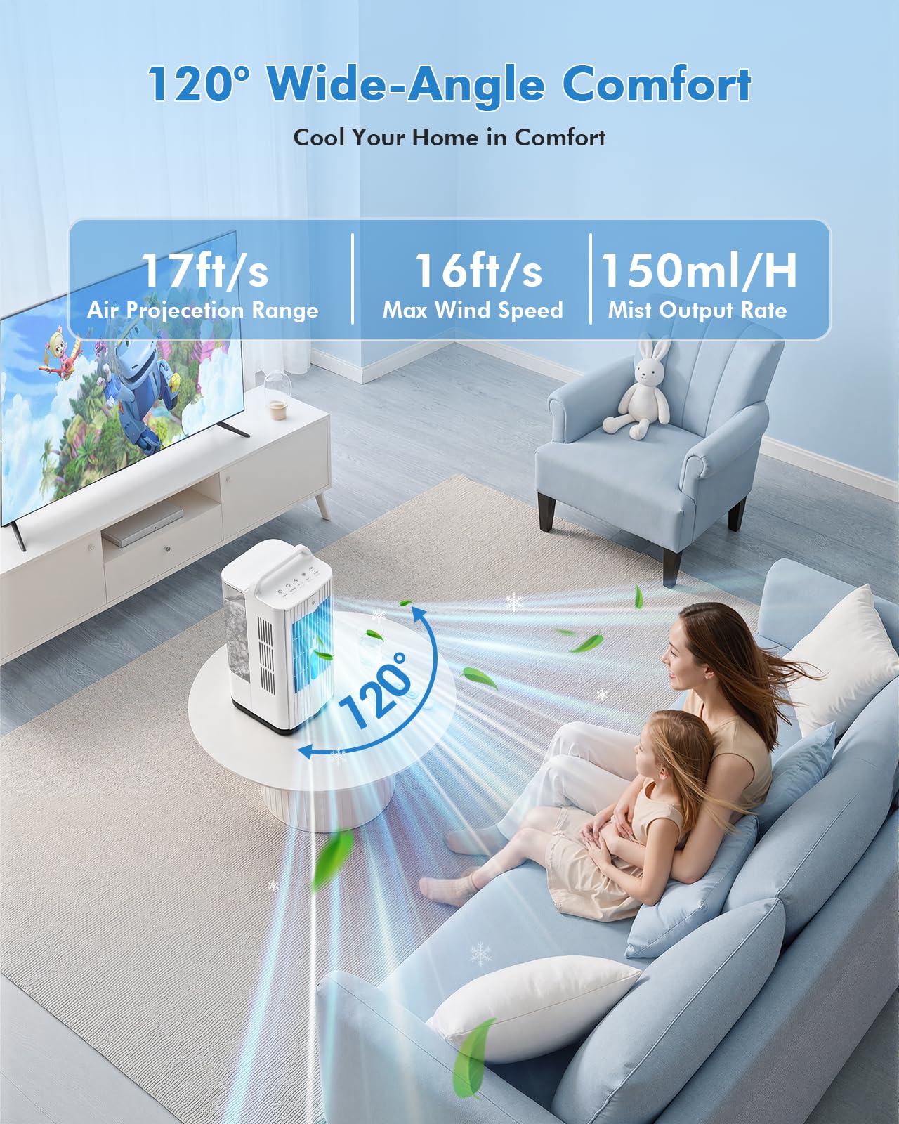 Smart 7-hour timer and quiet operation support restful use