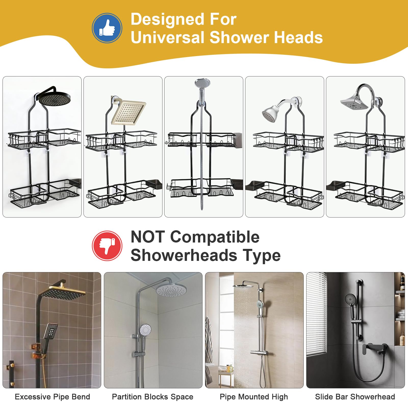 Depecal rustproof carbon steel stands up to humidity in bathrooms.