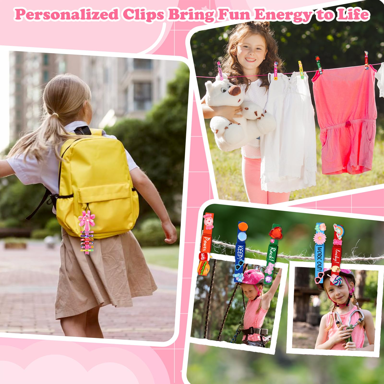 Depotcan markers personalize messages on wooden clips for motivation.