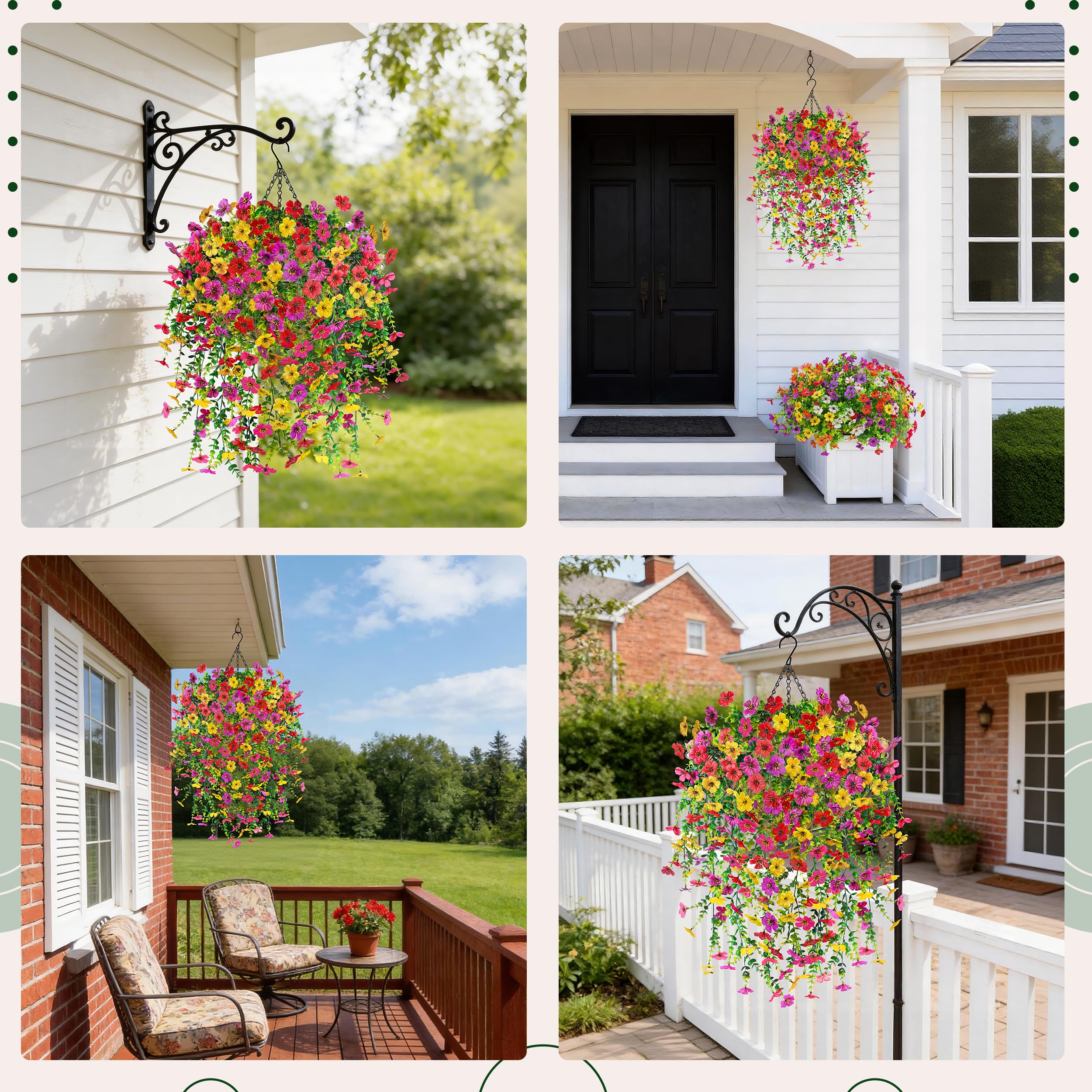 Included four bouquets let you shape a lush, layered display with Der Rose.