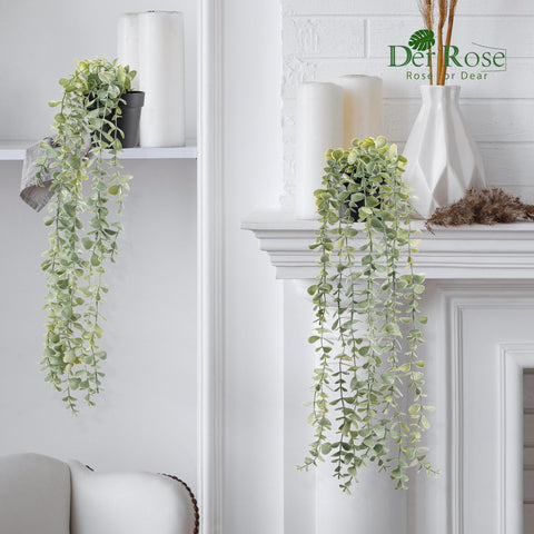 Der Rose artificial vines hanging 24in for desk or wall styling