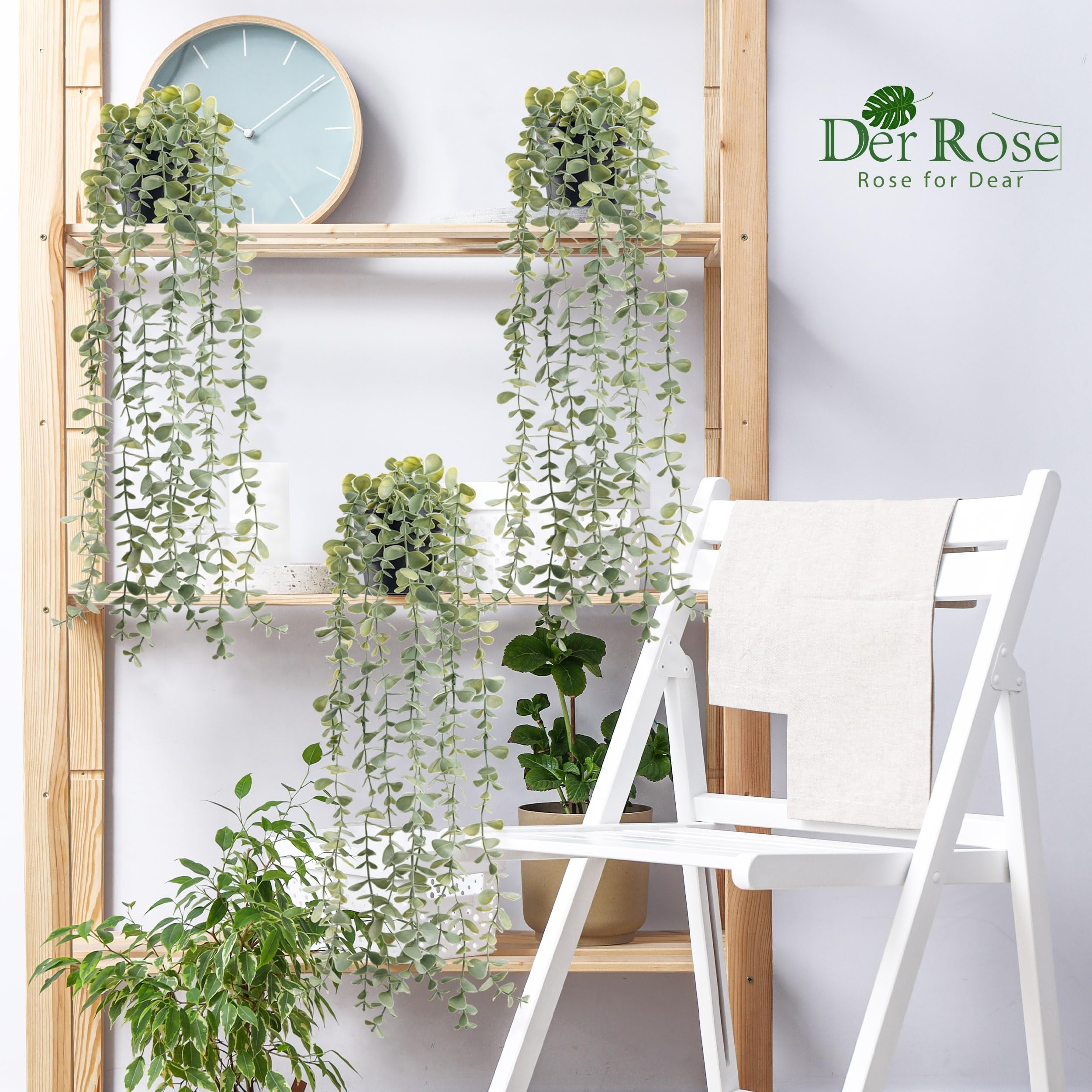 Der Rose low-maintenance faux plant creates relaxing ambience