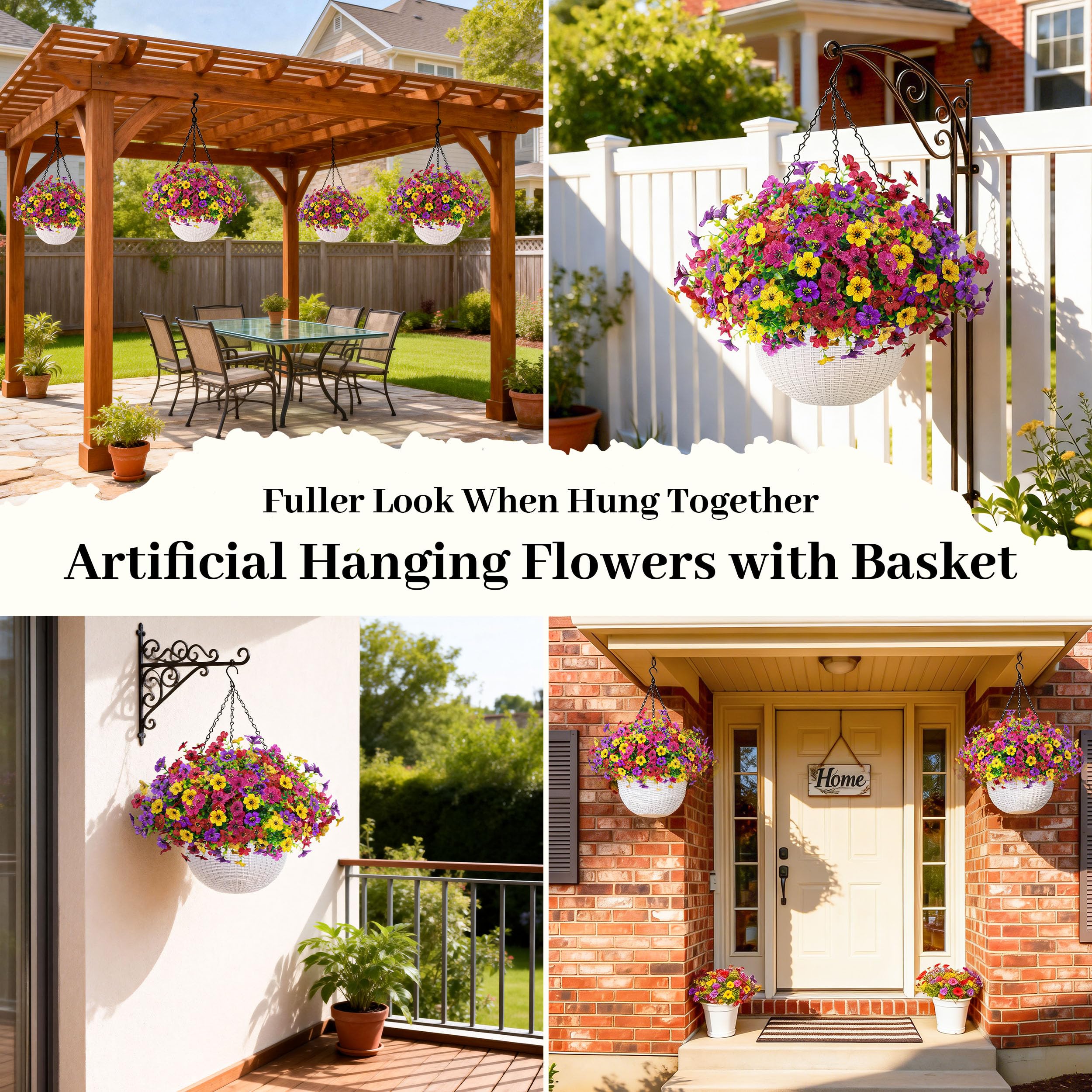 Der Rose easy-maintenance hanging flowers require no watering
