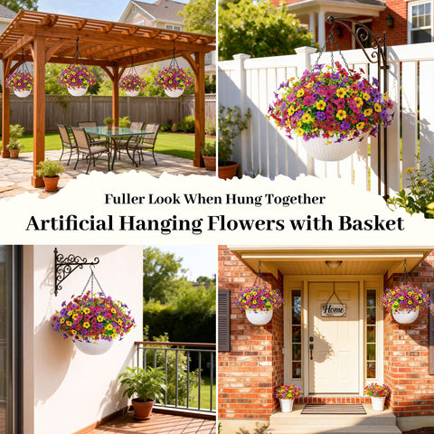 Der Rose easy-maintenance hanging flowers require no watering