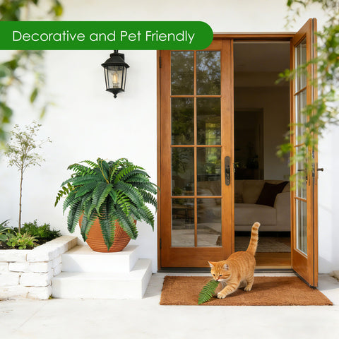 Der Rose multiple-plant display creates a fuller, garden-like atmosphere.
