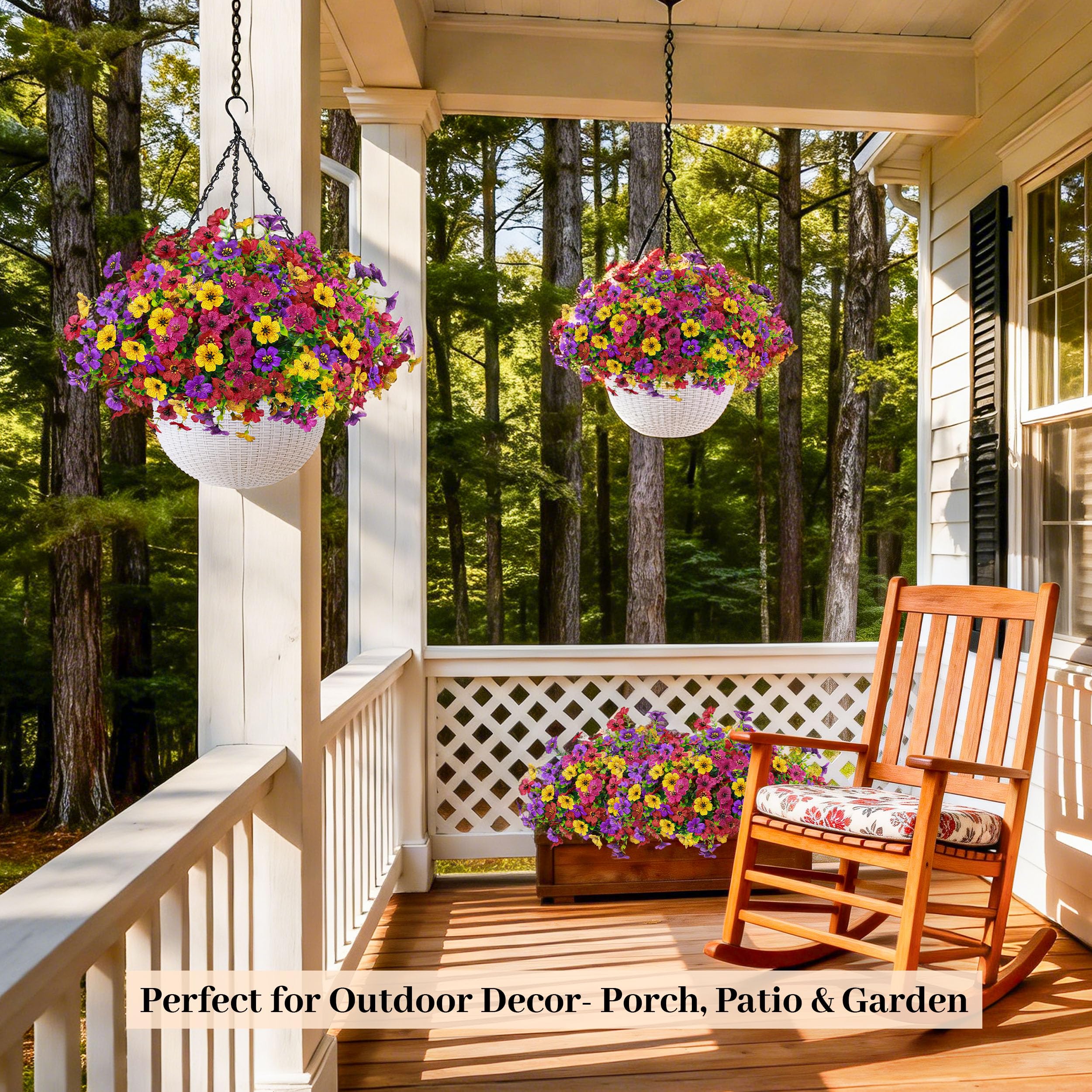 Der Rose indoor-outdoor hanging basket decor for all seasons