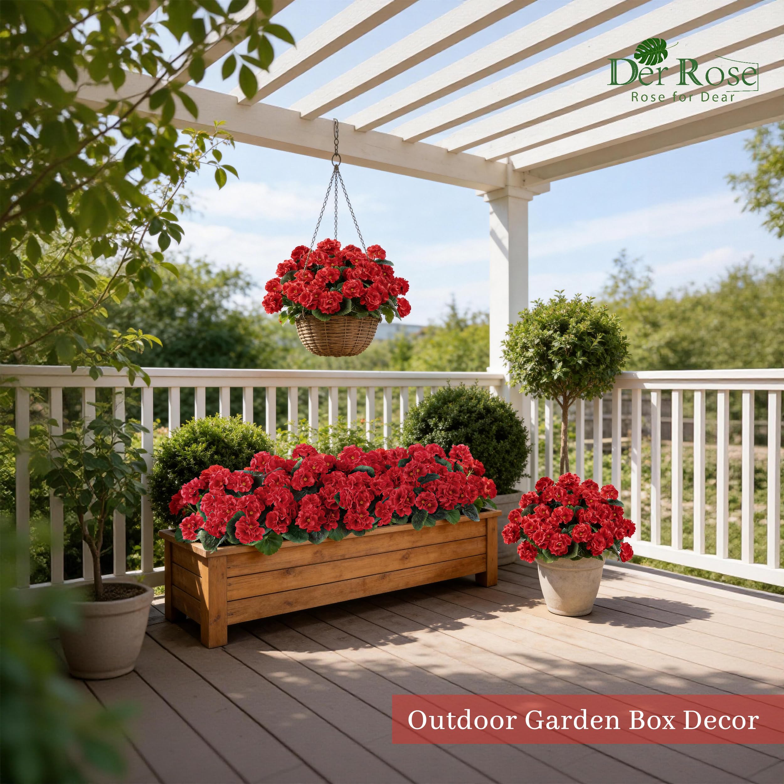 Der Rose outdoor flowers brighten porches with low upkeep.