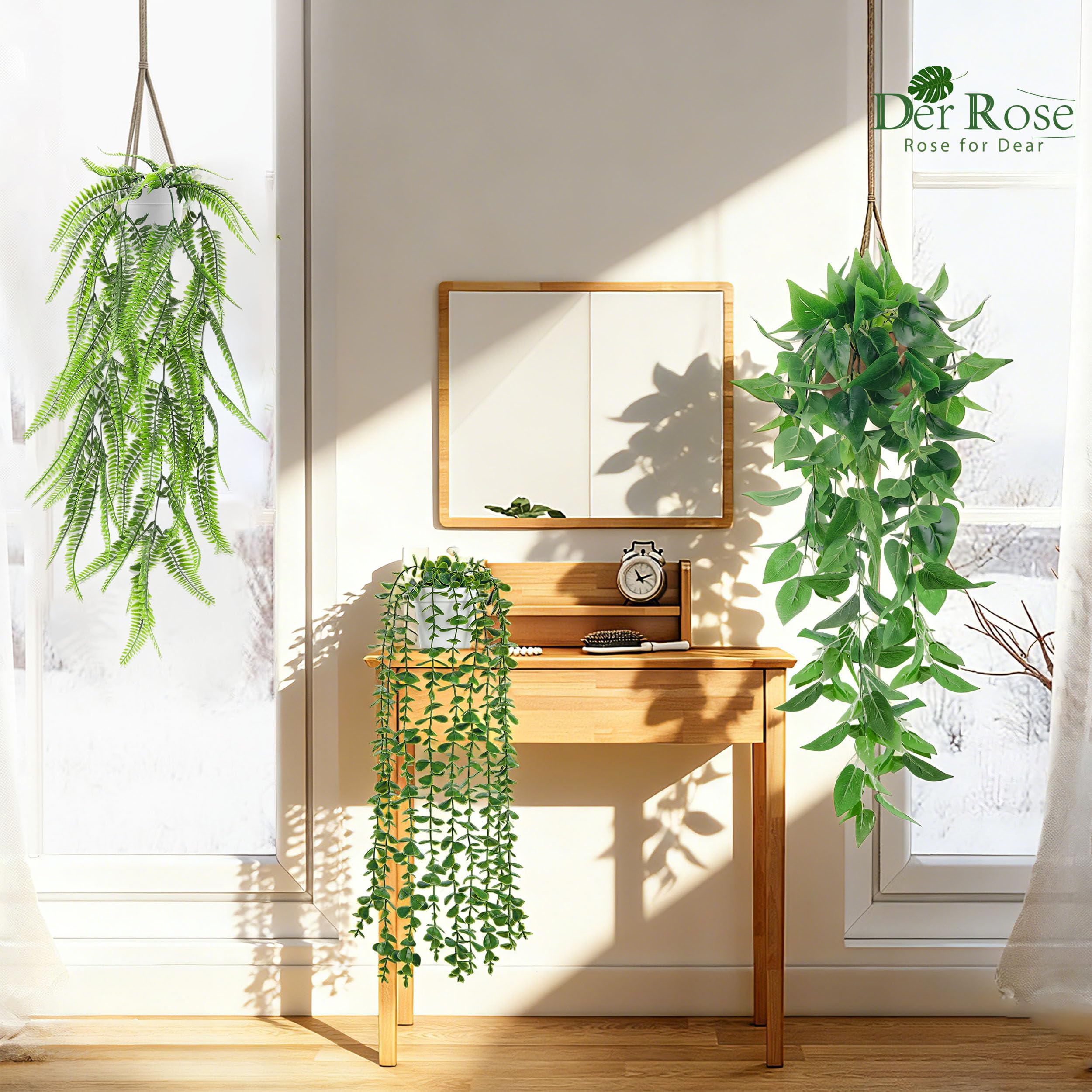 Der Rose string of pearls hanging plant offers coastal charm without watering