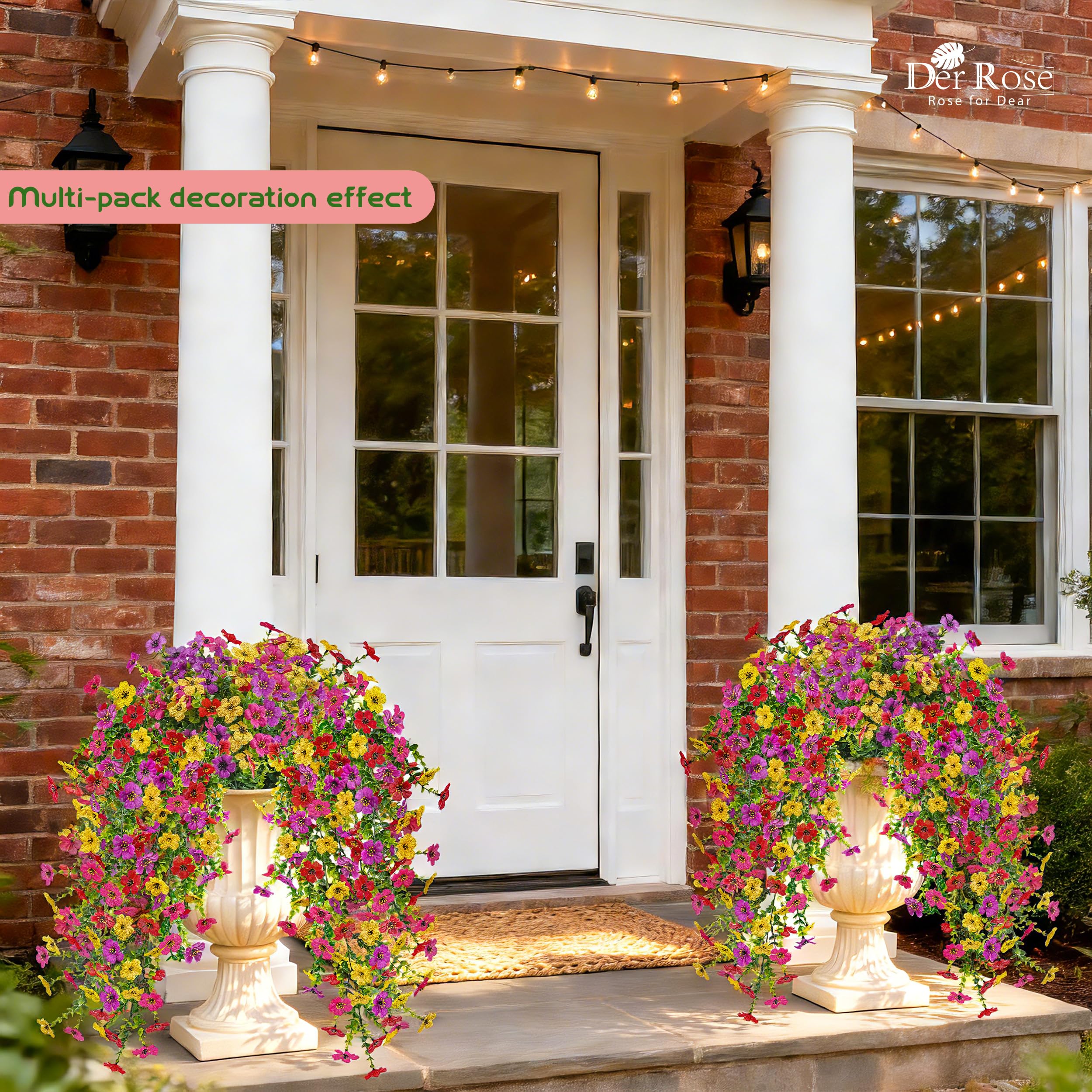 Der Rose zero-maintenance outdoor decor offering vibrant color without watering.