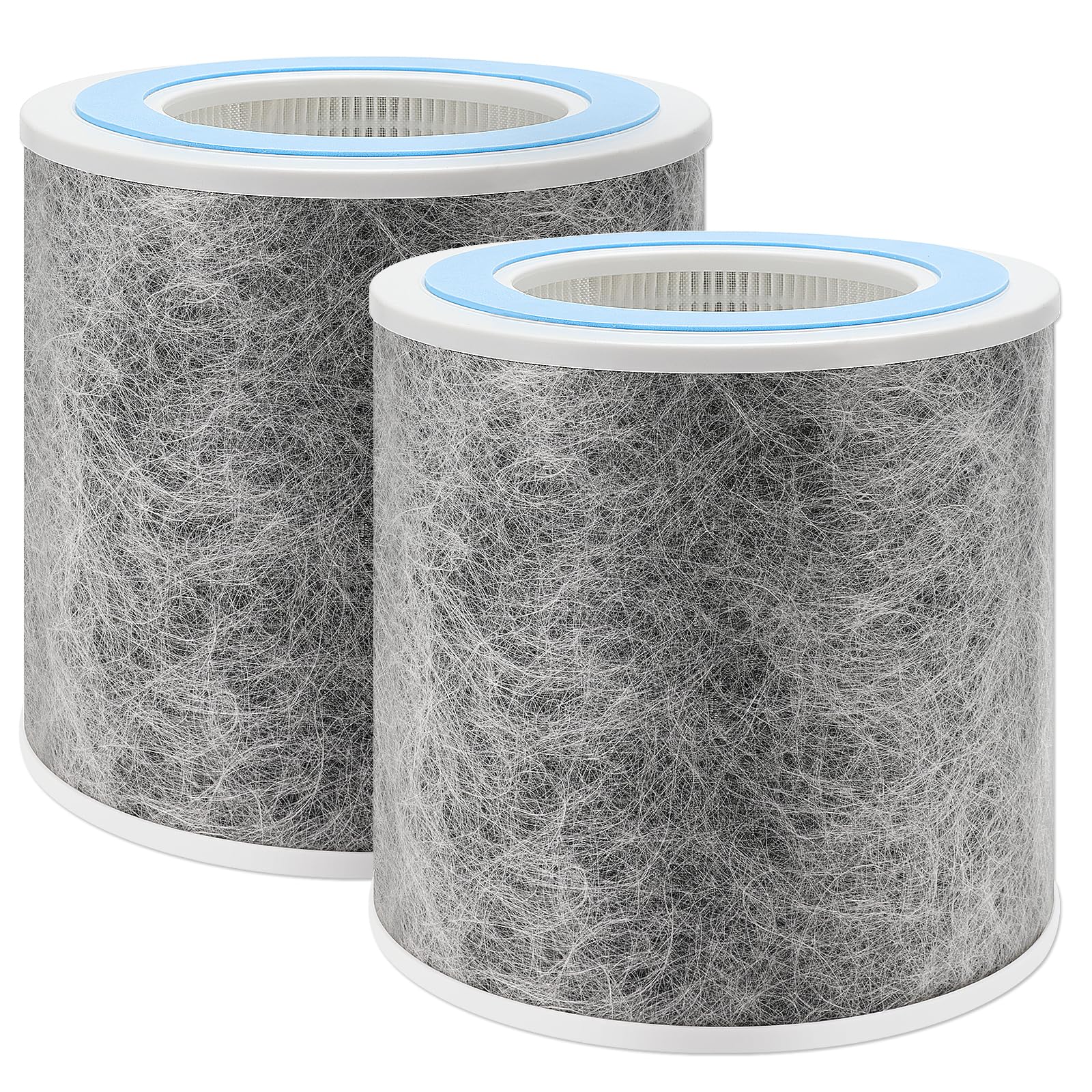 DerBlue 2pack HP100/HP102 replacement filter for Shark purifiers quick swap