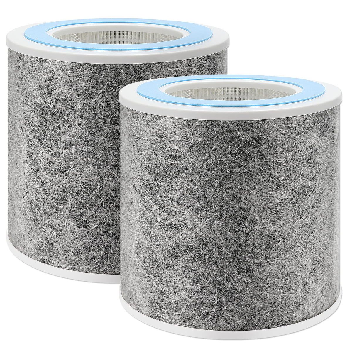 DerBlue 2pack HP100/HP102 replacement filter for Shark purifiers quick swap