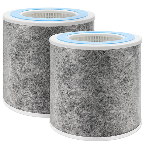 DerBlue 2pack HP100/HP102 replacement filter for Shark purifiers quick swap