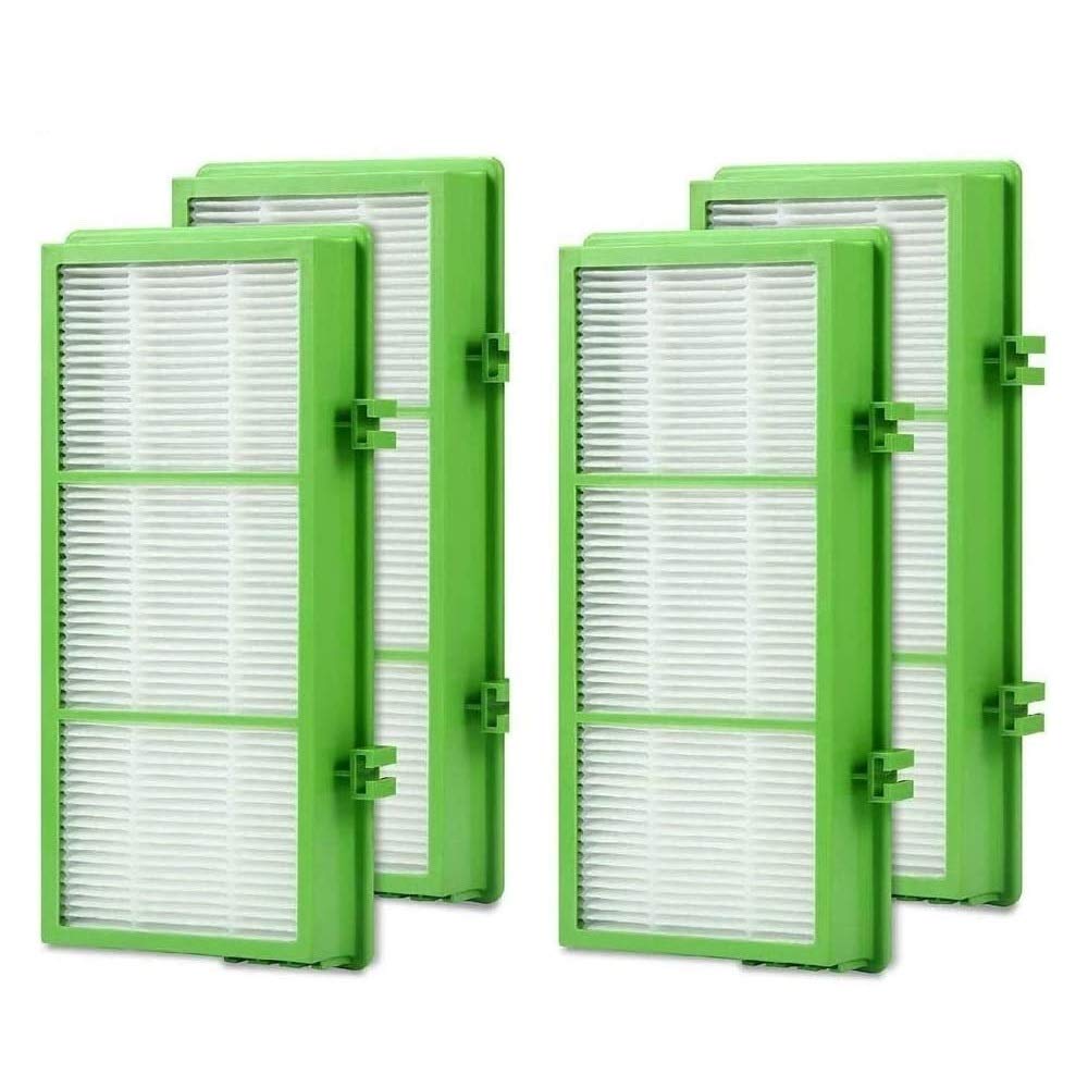 DerBlue 4-pack replacement filter package for Holmes and Bionaire purifiers.