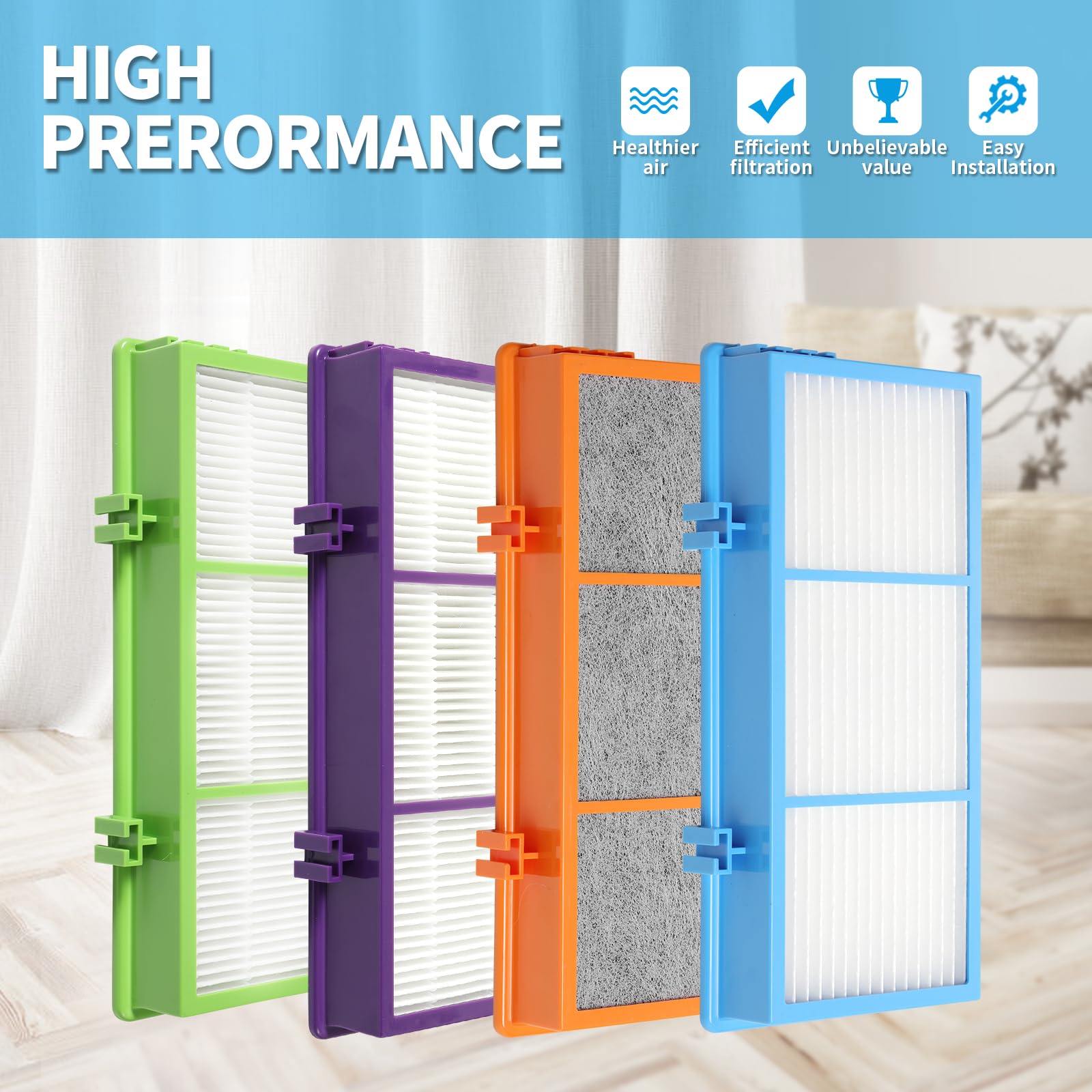 DerBlue compatible with Bionaire HAP series ensuring seamless filter fit.