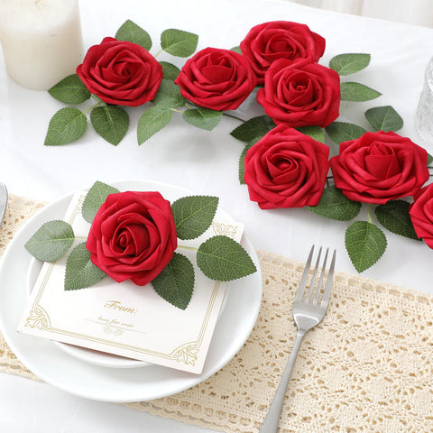 DerBlue lifelike roses with vibrant color and soft texture.