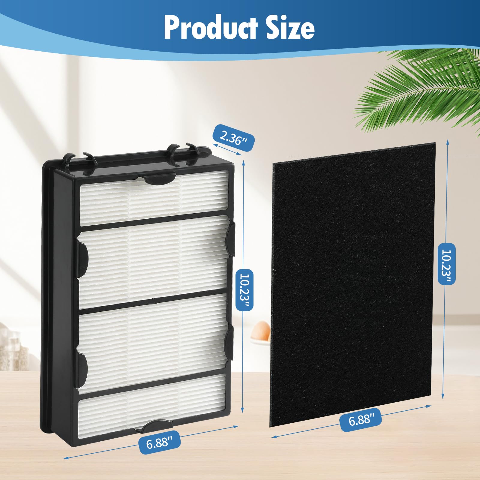 DerBlue hapf600 compatible with Holmes and GE models for versatile filtration.