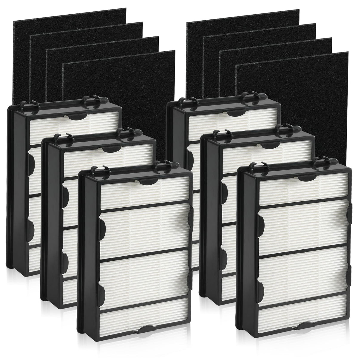 DerBlue hapf600 filter 6-pack for cleaner air in homes and offices.