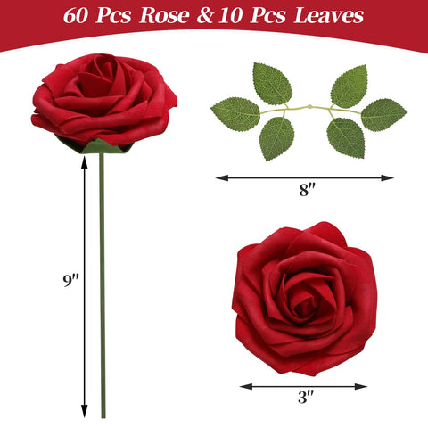 DerBlue roses with adjustable stems for flexible floral arrangements.