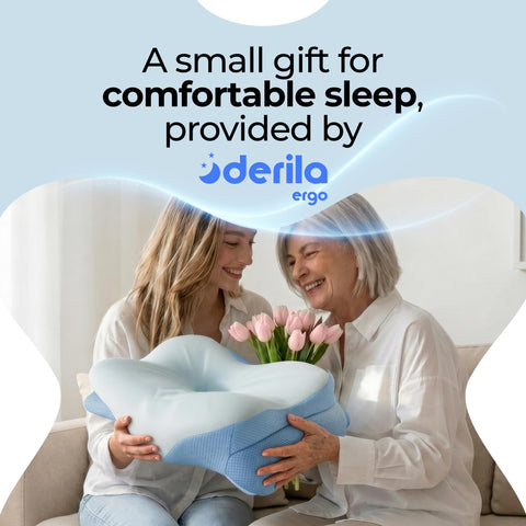 Derila Ergo Memory Foam Density adapts to neck and head for personalized comfort.