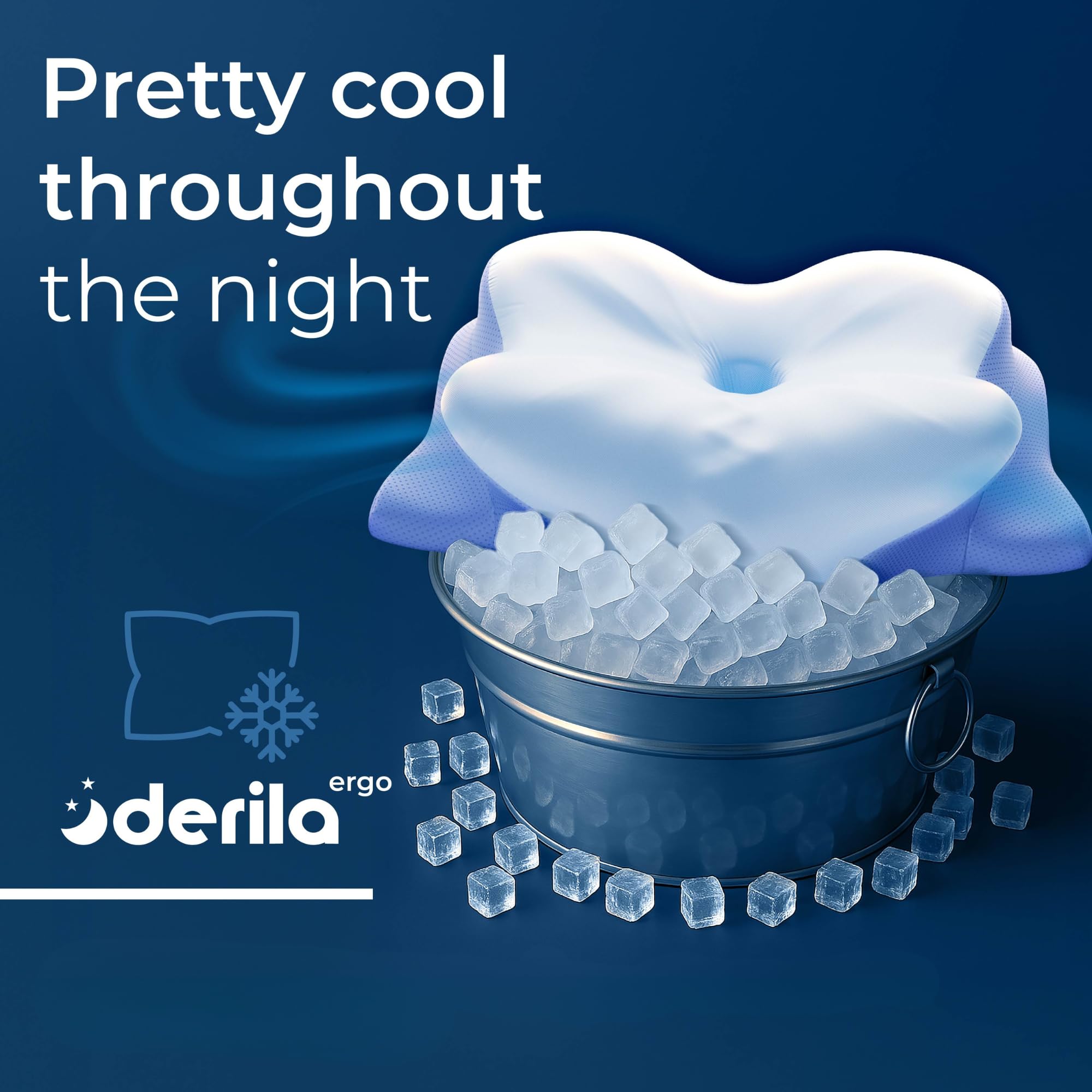 Derila Ergo Pillow Cover Soft fabric enhances comfort and care.