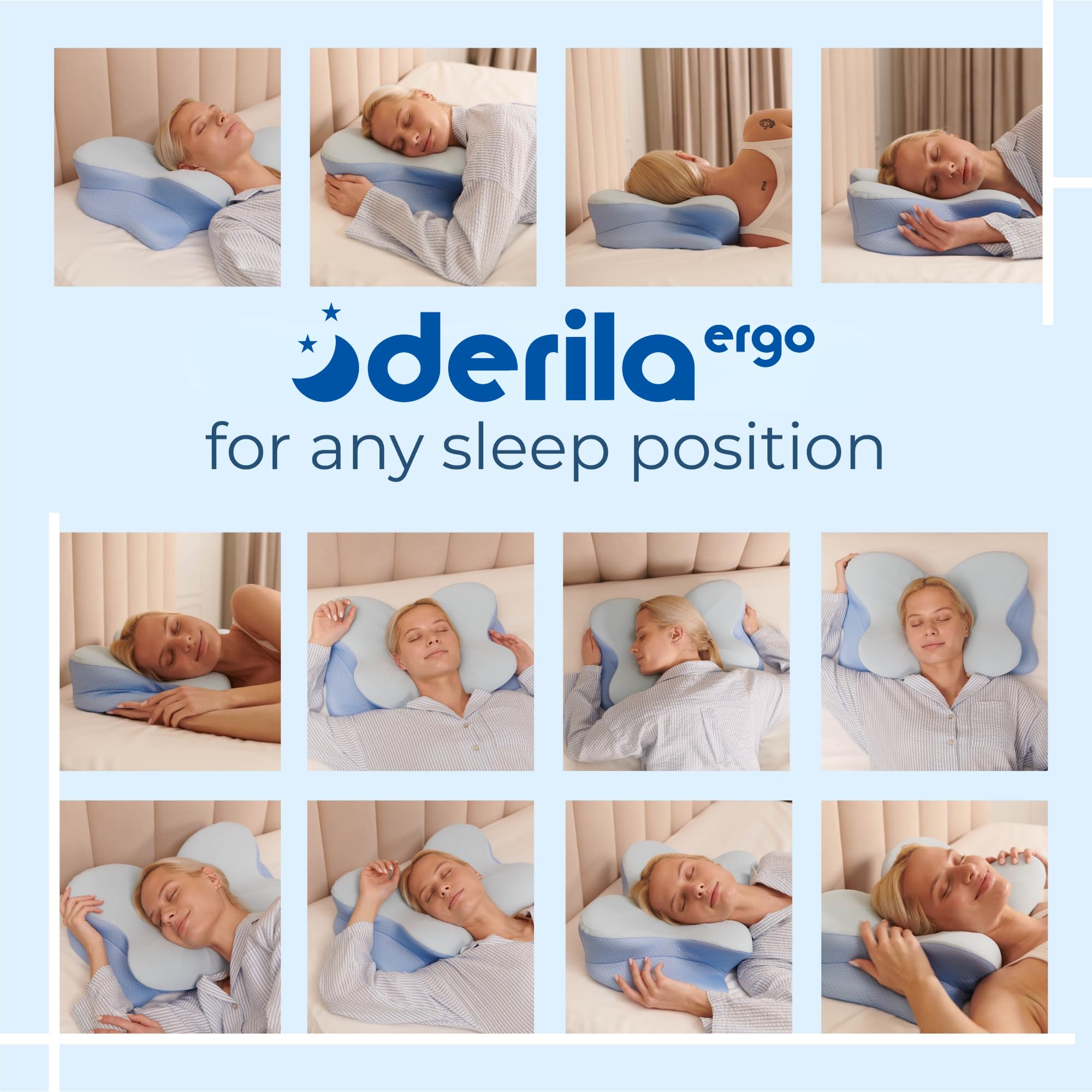 Derila Ergo Side Sleep Position suits side sleepers with ergonomic alignment.