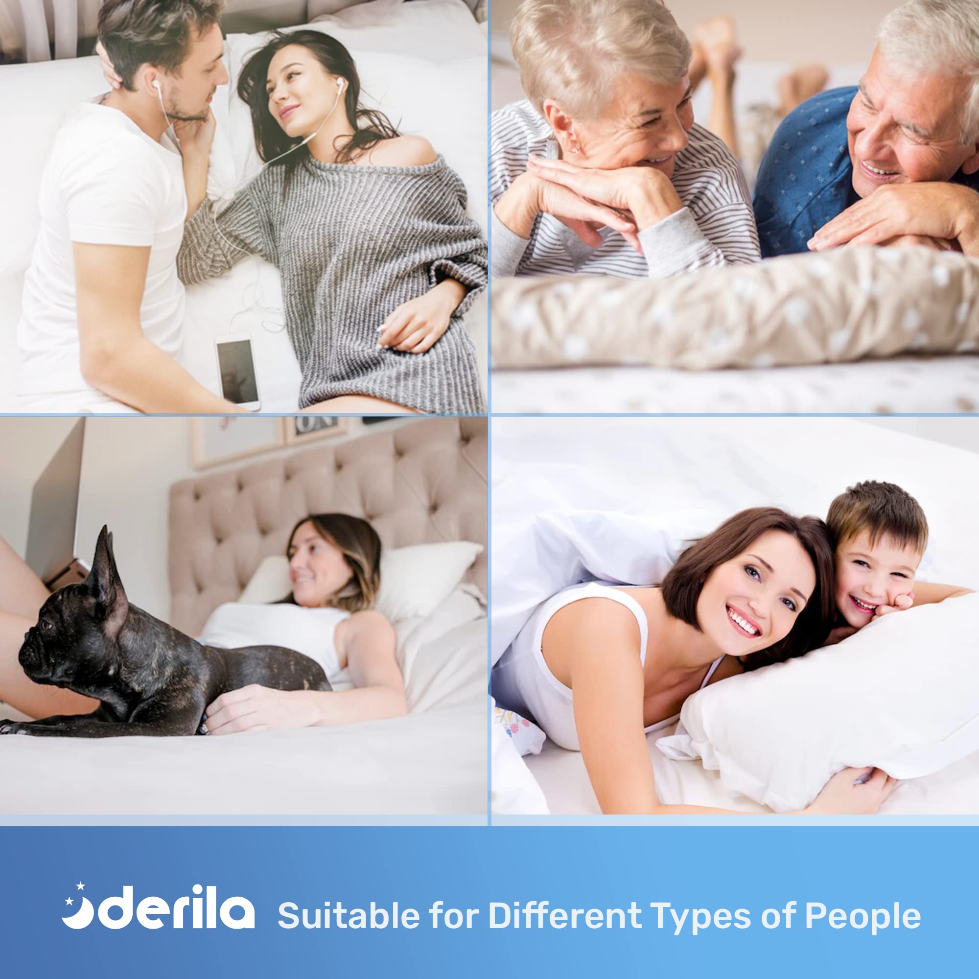Derila king-size cooling pillowcase fitted over the Derila groove pillow.