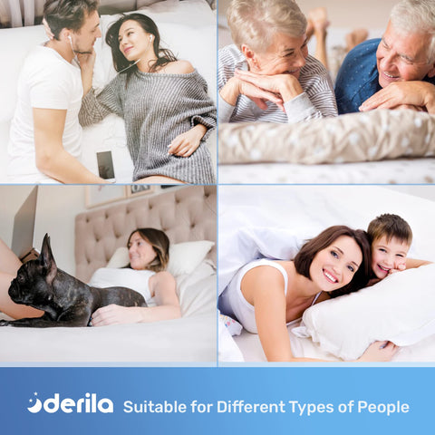 Derila king-size cooling pillowcase fitted over the Derila groove pillow.