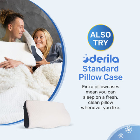 Derila pillowcase on a guest bed showing ready for hosting.
