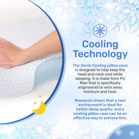 Derila king-size cooling pillowcase on the Derila groove pillow for a perfect fit.