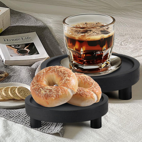 Destop 3-piece risers shown together for layered decor displays in a chic setting.