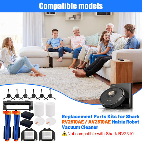 Detetap Shark Matrix side brushes capture edge dust on hard floors