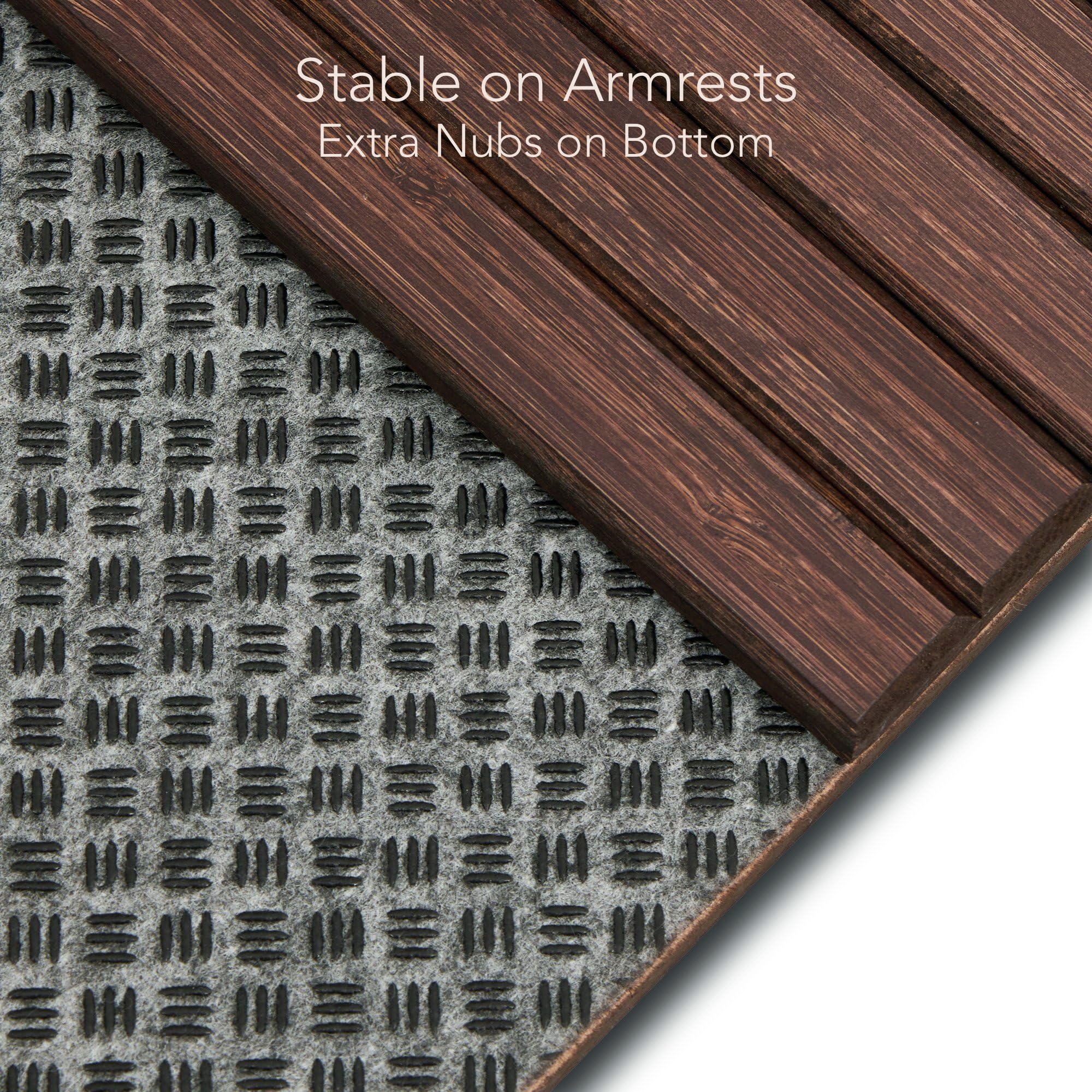 DETOR tray features non-slip nubs for stable placement.