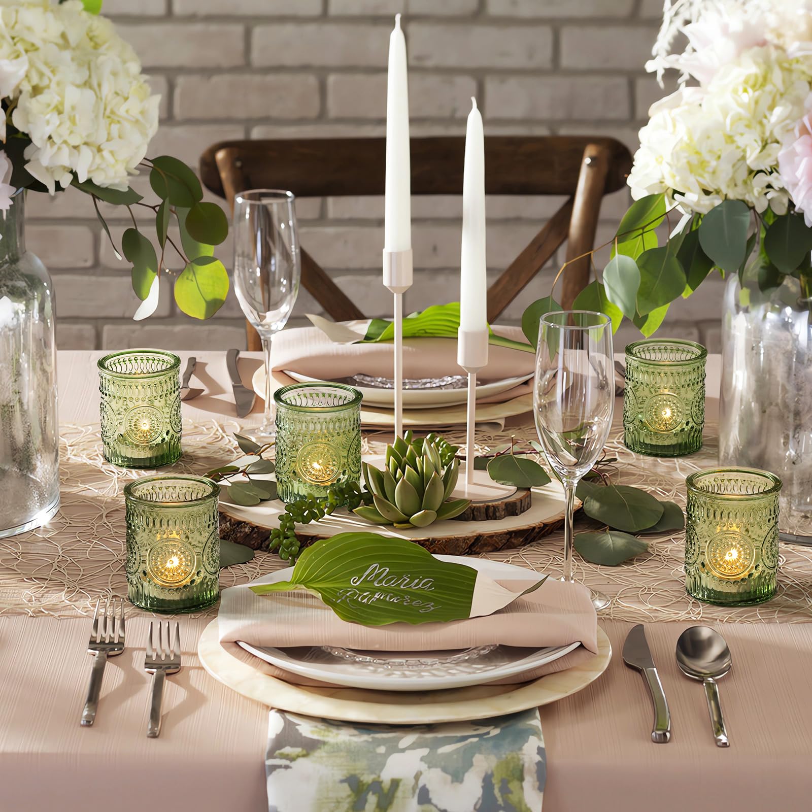 DEVI glass votive holder is easy to clean and reusable.