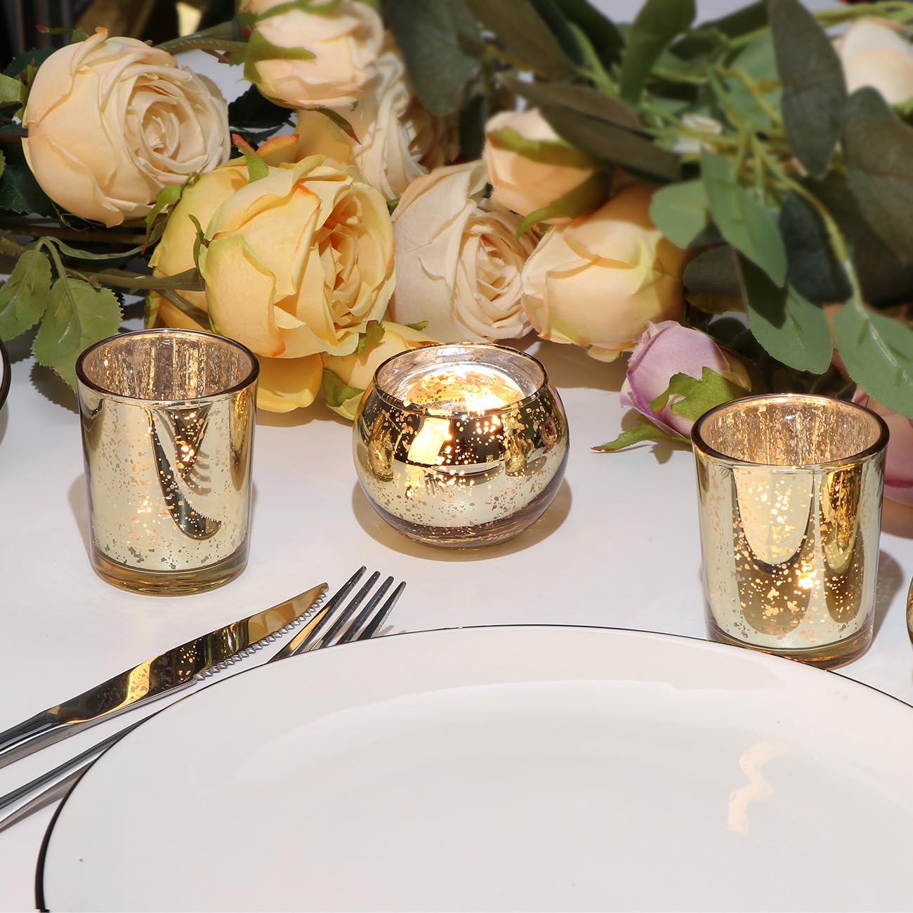 DEVI eco-friendly lead-free glass votive holders for decor