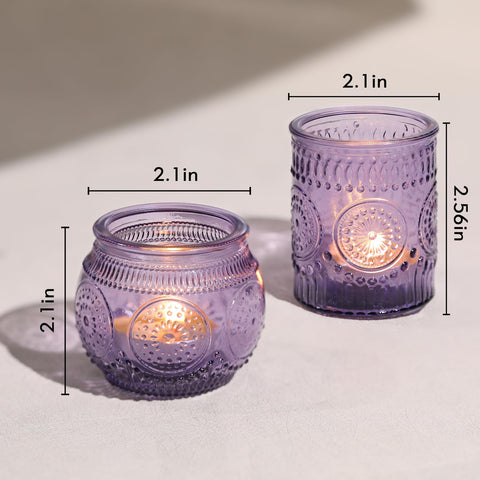 DEVI round votive holder with 2in top diameter for tea lights