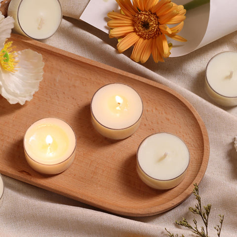 DEVI tea light in holder showcasing standard diameter fit.