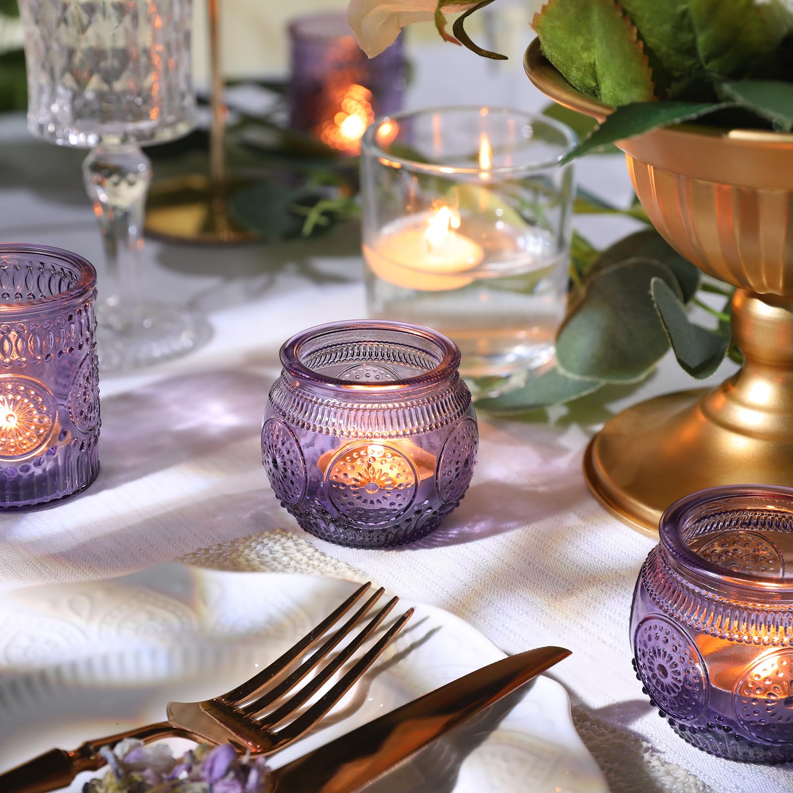 DEVI straight votive holder with 2in top diameter for small candles