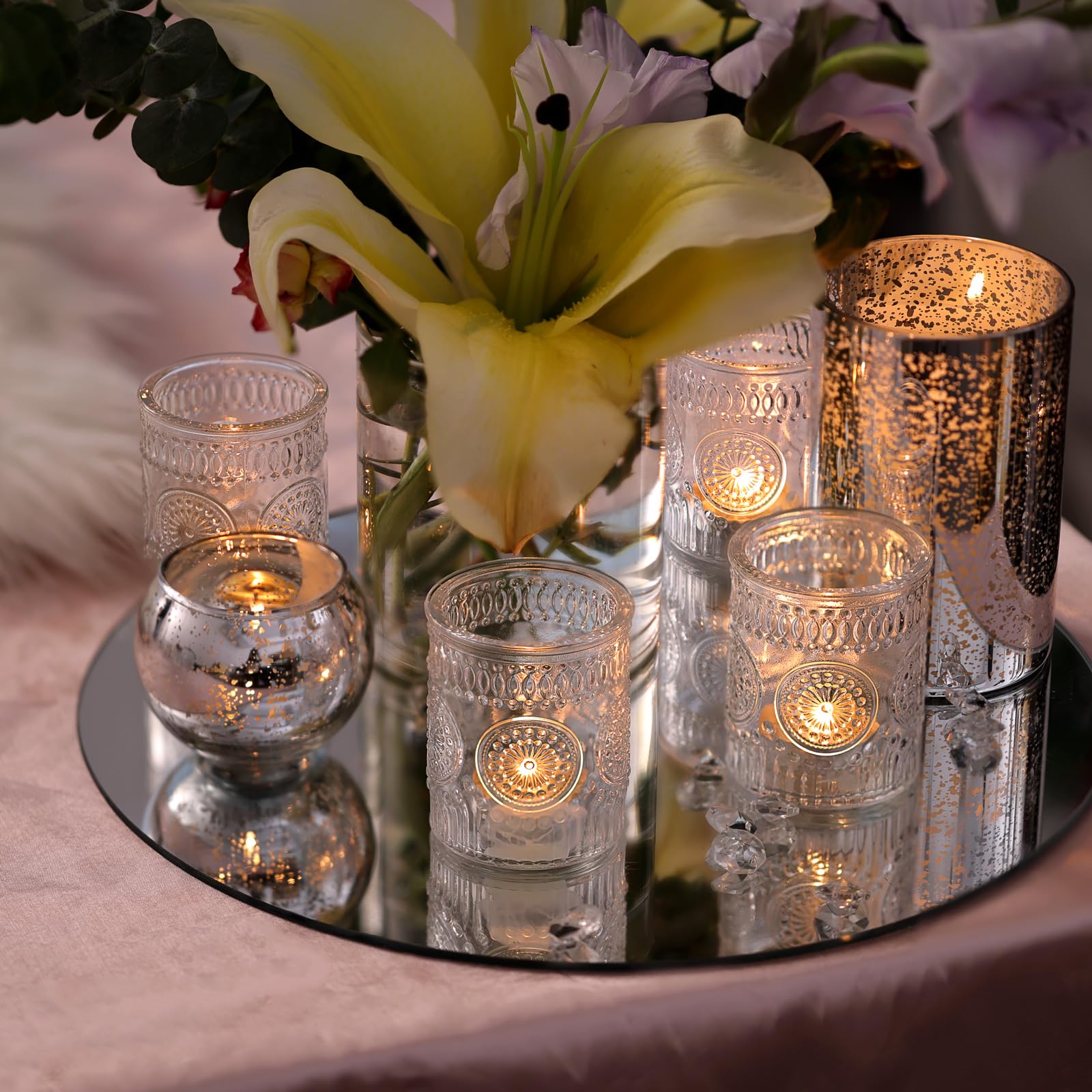DEVI wedding table decor candle holders ideal for centerpieces and gifts.