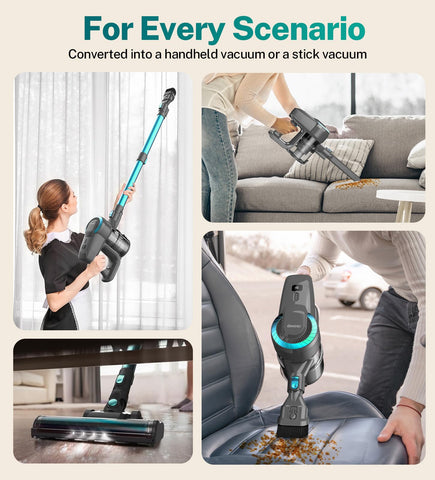 DEVOAC vacuum tackles pet hair and crumbs on floors and sofas