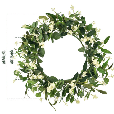 DEVONWIDE wreath complements garden gate or porch with rustic charm